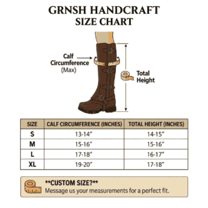 Handmade Leather Boot Gaiters